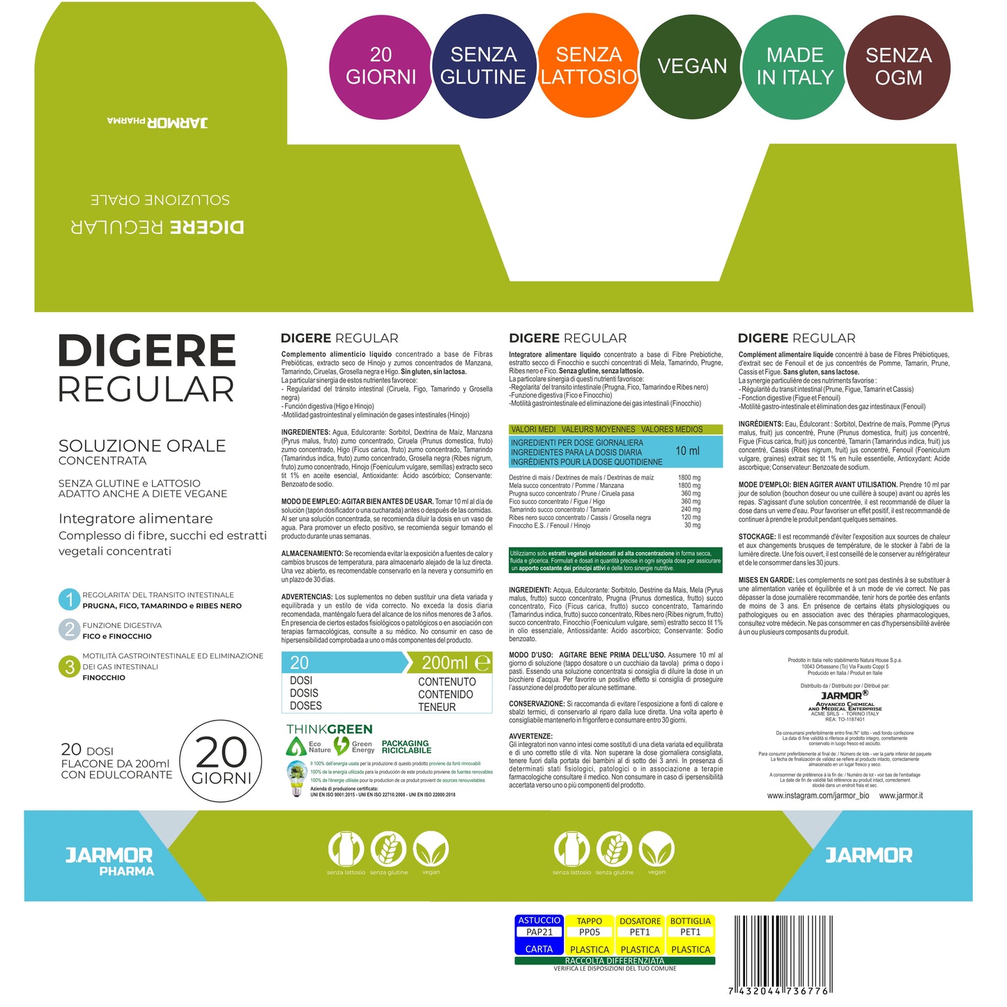 DIGERE REGULAR - DIGESTIONE REGOLARE (Soluzione Orale)