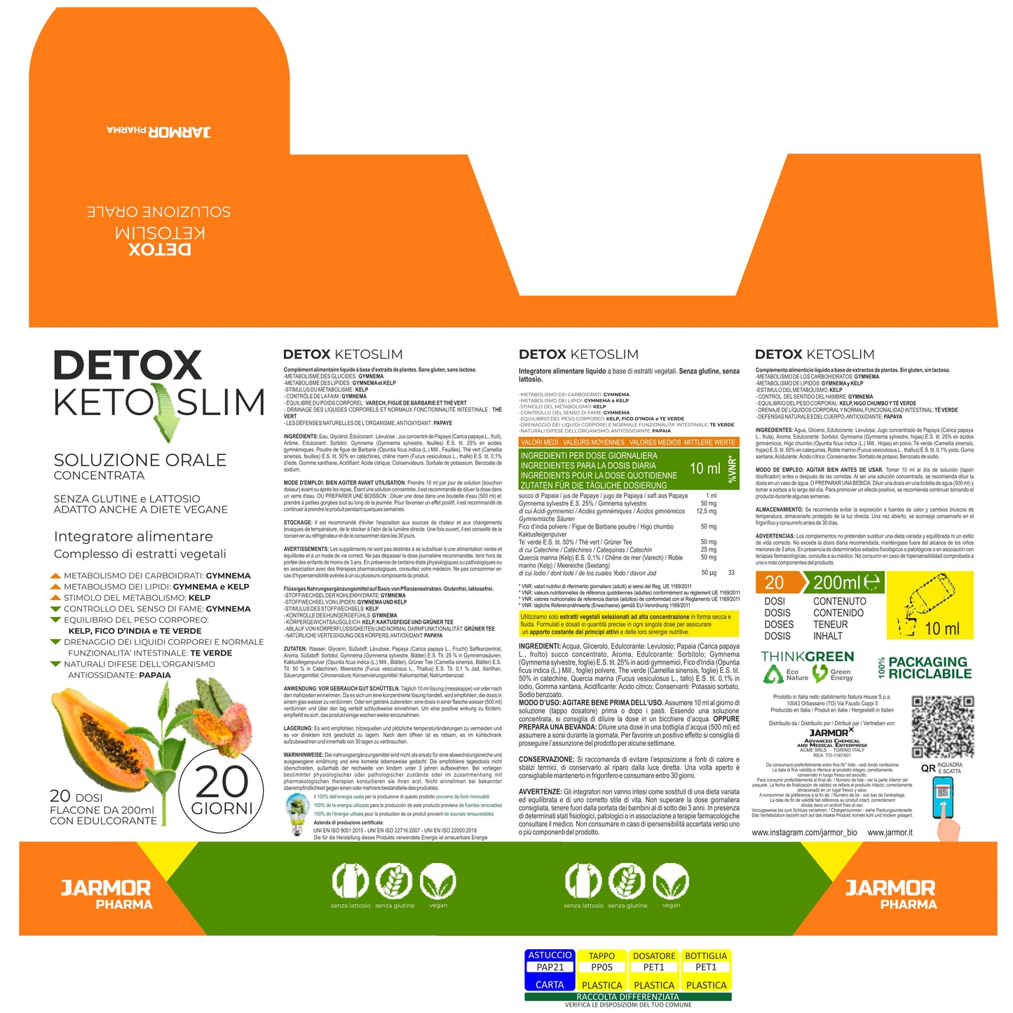 DETOX KETO SLIM - LINEA SNELLA E DEPURATA (Soluzione Orale)