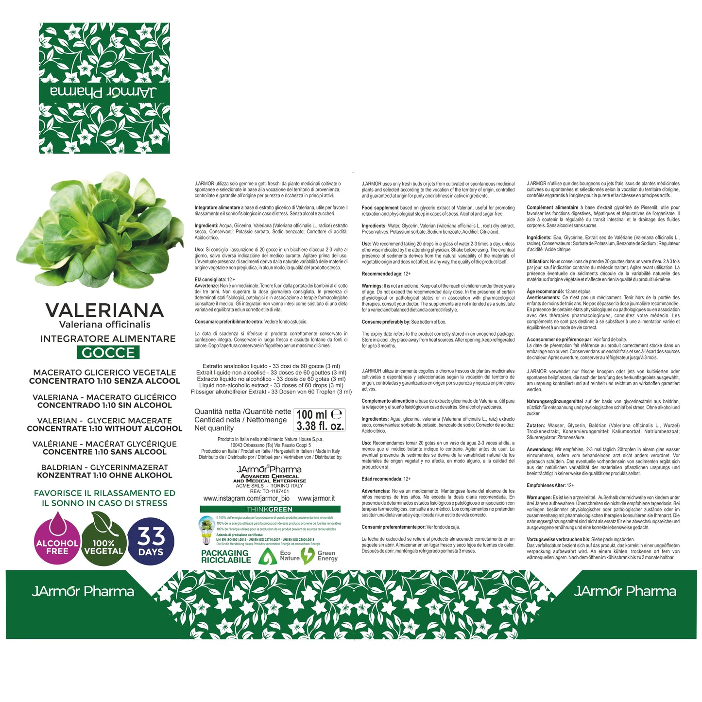 VALERIANA - STRESS, ANSIA E SONNO (Soluzione Gocce)