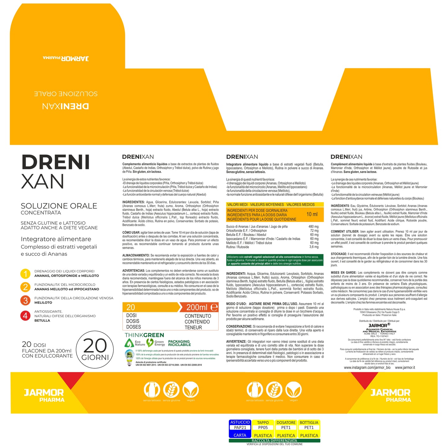 DRENIXAN - DRENANTE DEPURANTE (Soluzione Orale)