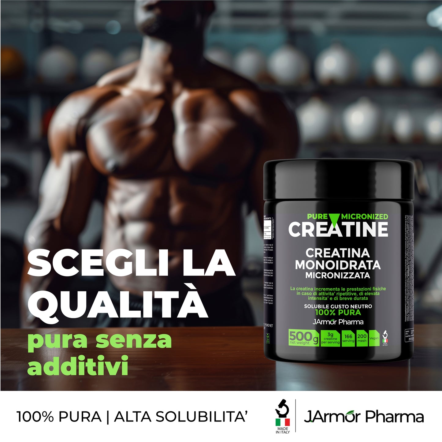CREATINA SOLUBILE - INCREMENTO PRESTAZIONI FISICHE (Polvere)