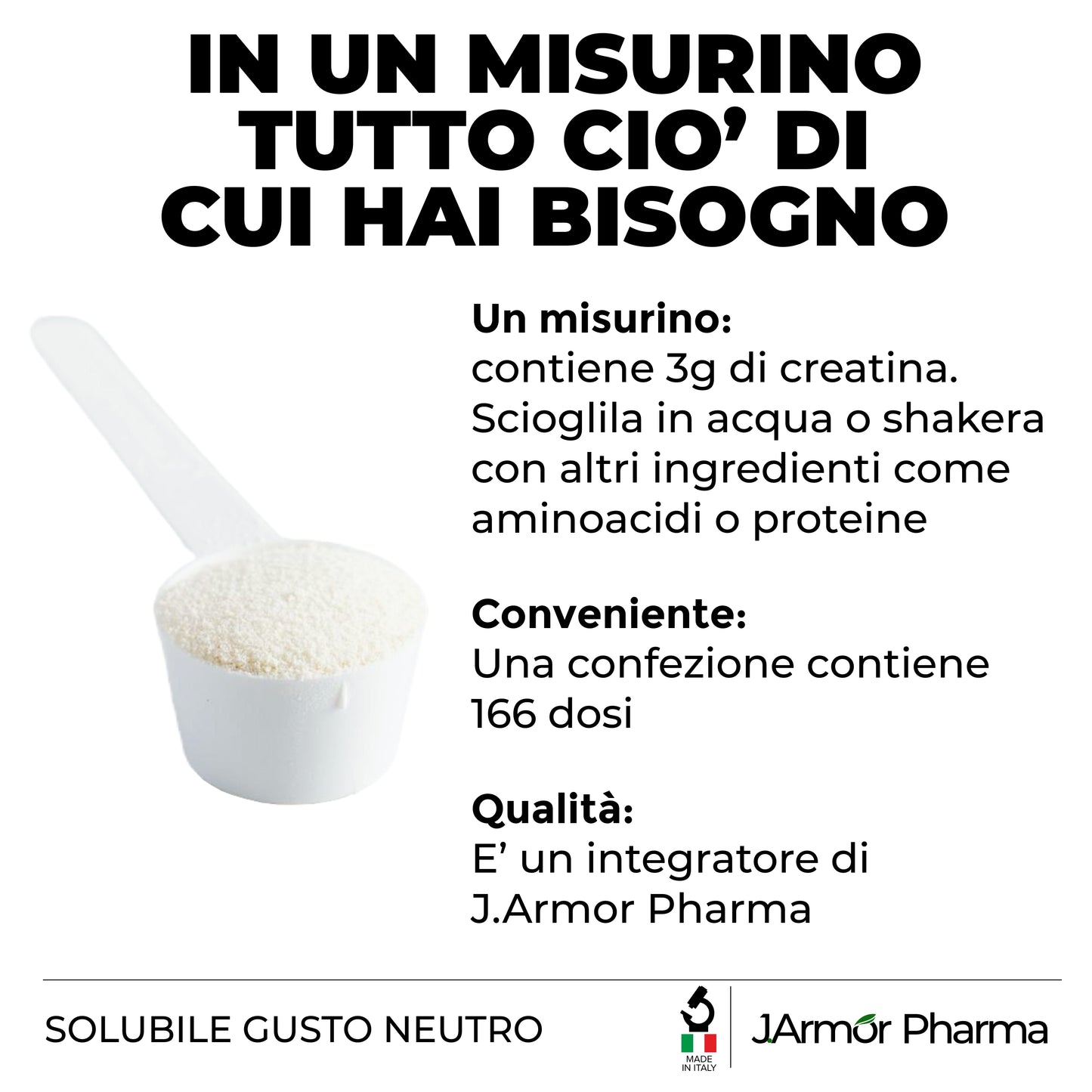 CREATINA SOLUBILE - INCREMENTO PRESTAZIONI FISICHE (Polvere)