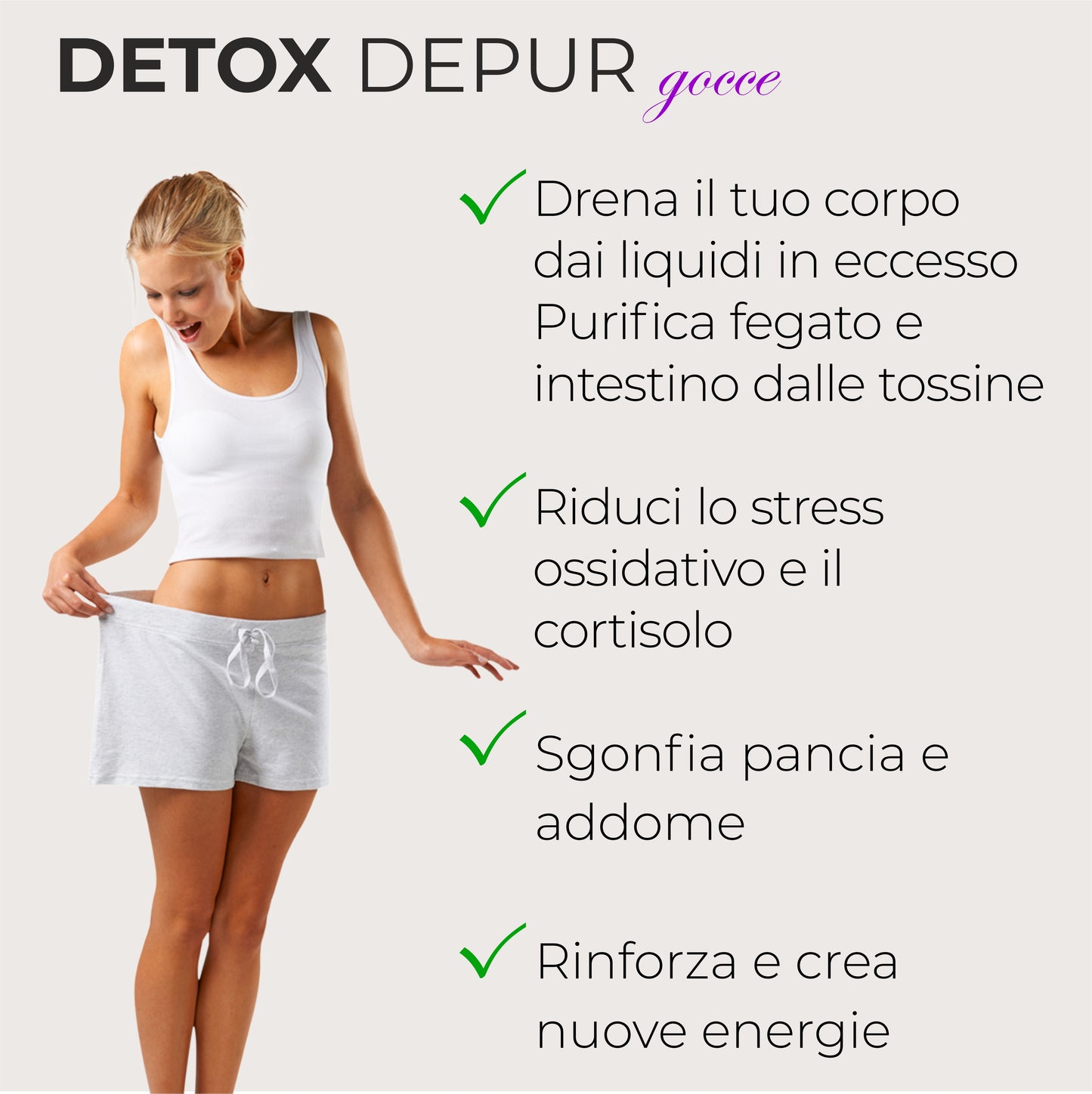 DETOX DEPUR - DEPURAZIONE CORPO (Soluzione Gocce)