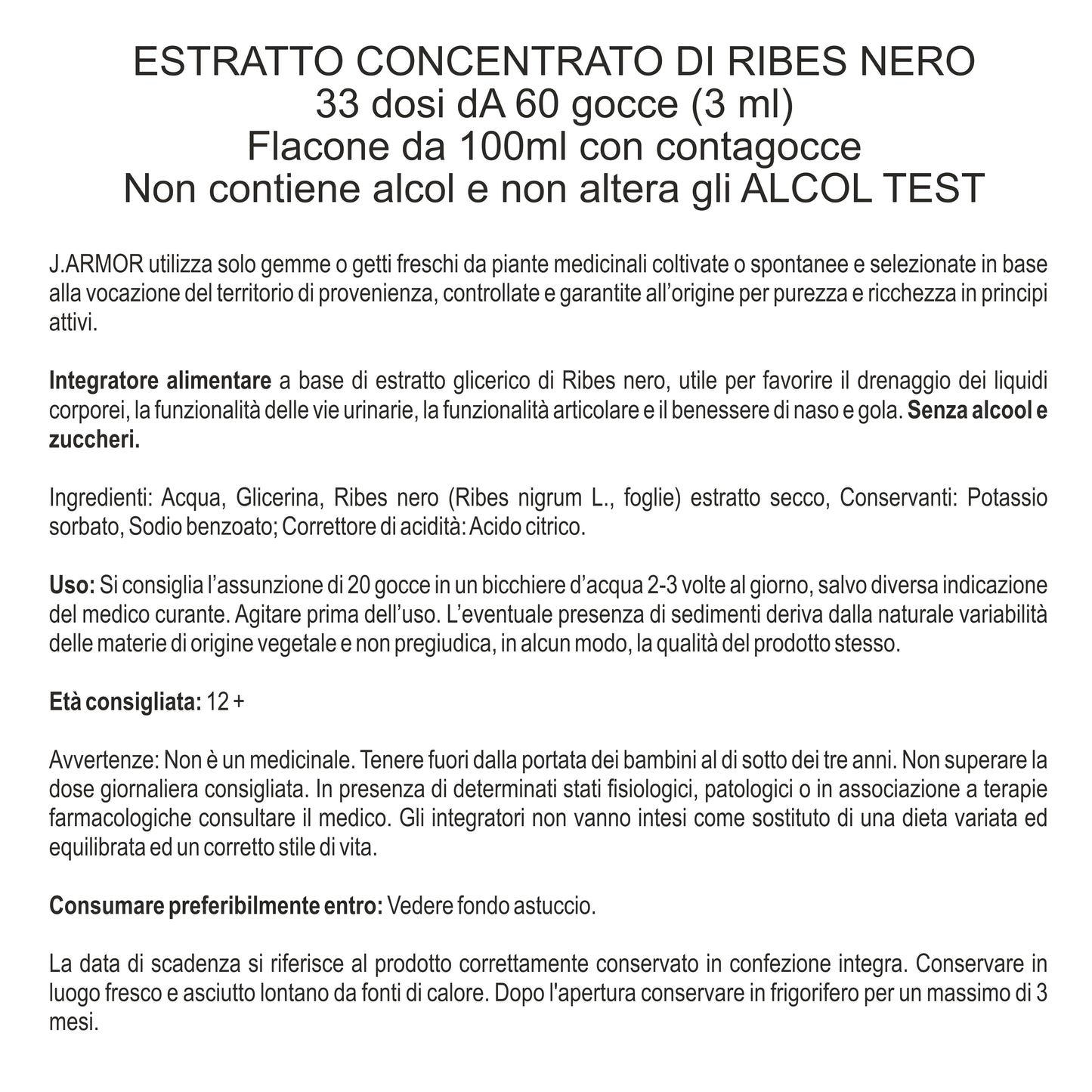 RIBES NERO - INFIAMMAZIONI SIST. IMMUNITARIO (Soluzione Gocce)