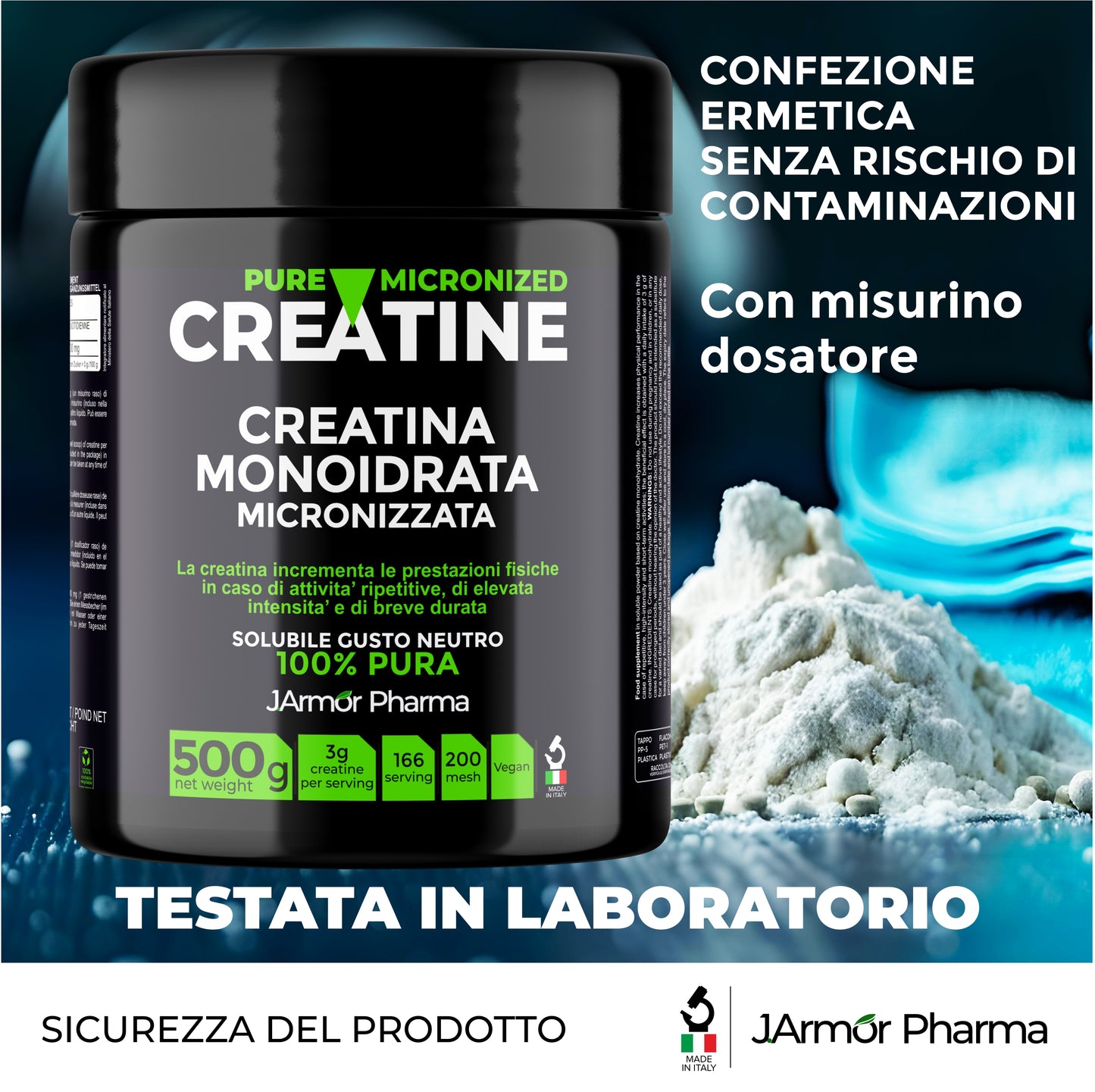 CREATINA SOLUBILE - INCREMENTO PRESTAZIONI FISICHE (Polvere)